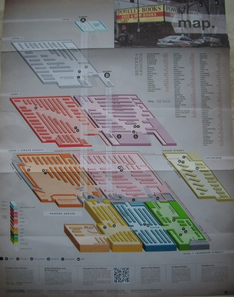 Powell's plattegrond
